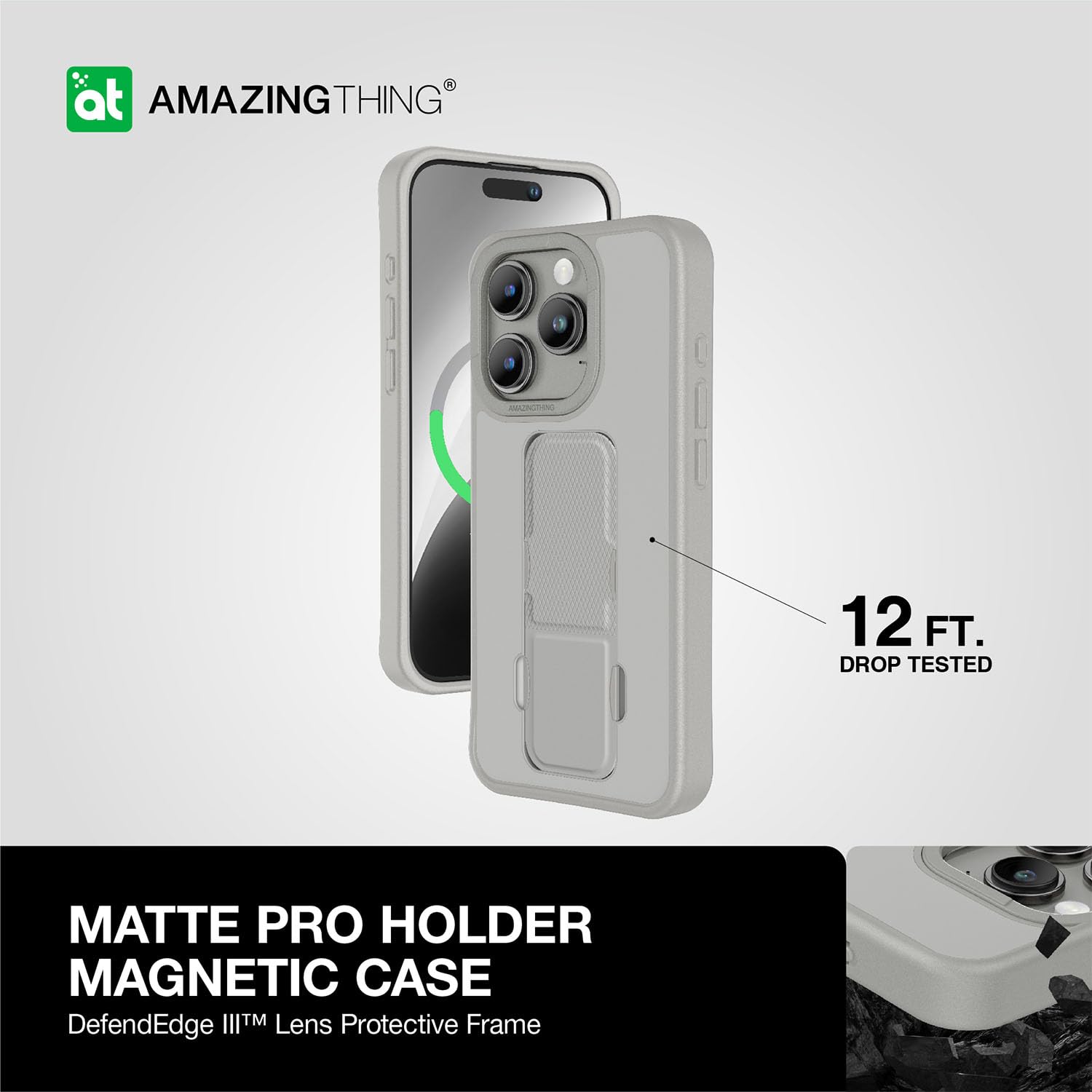 AMAZING THING MATTE PRO MAGSAFE MASKA ZA IPHONE 15 PRO MAX TITANIUM