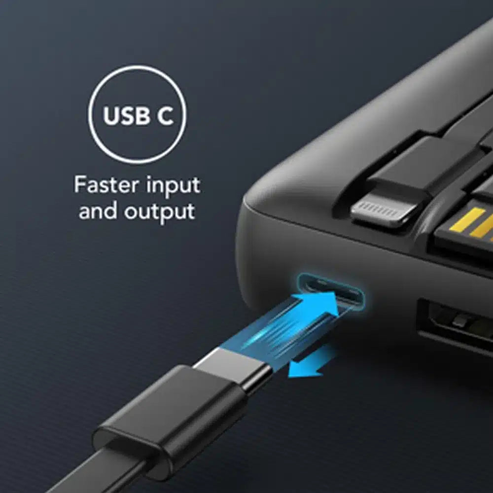 VEGER C20 Powerbank - 20.000mAh (Micro + Type C + Lightning 8-pin) crna (W2047)