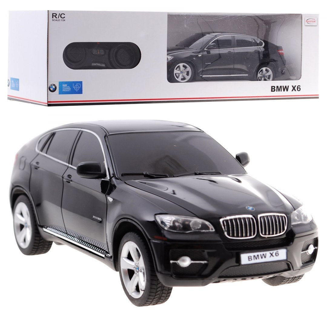 Licencirani auto na daljinsko upravljanje BMW X6 1:24 RASTAR - crni