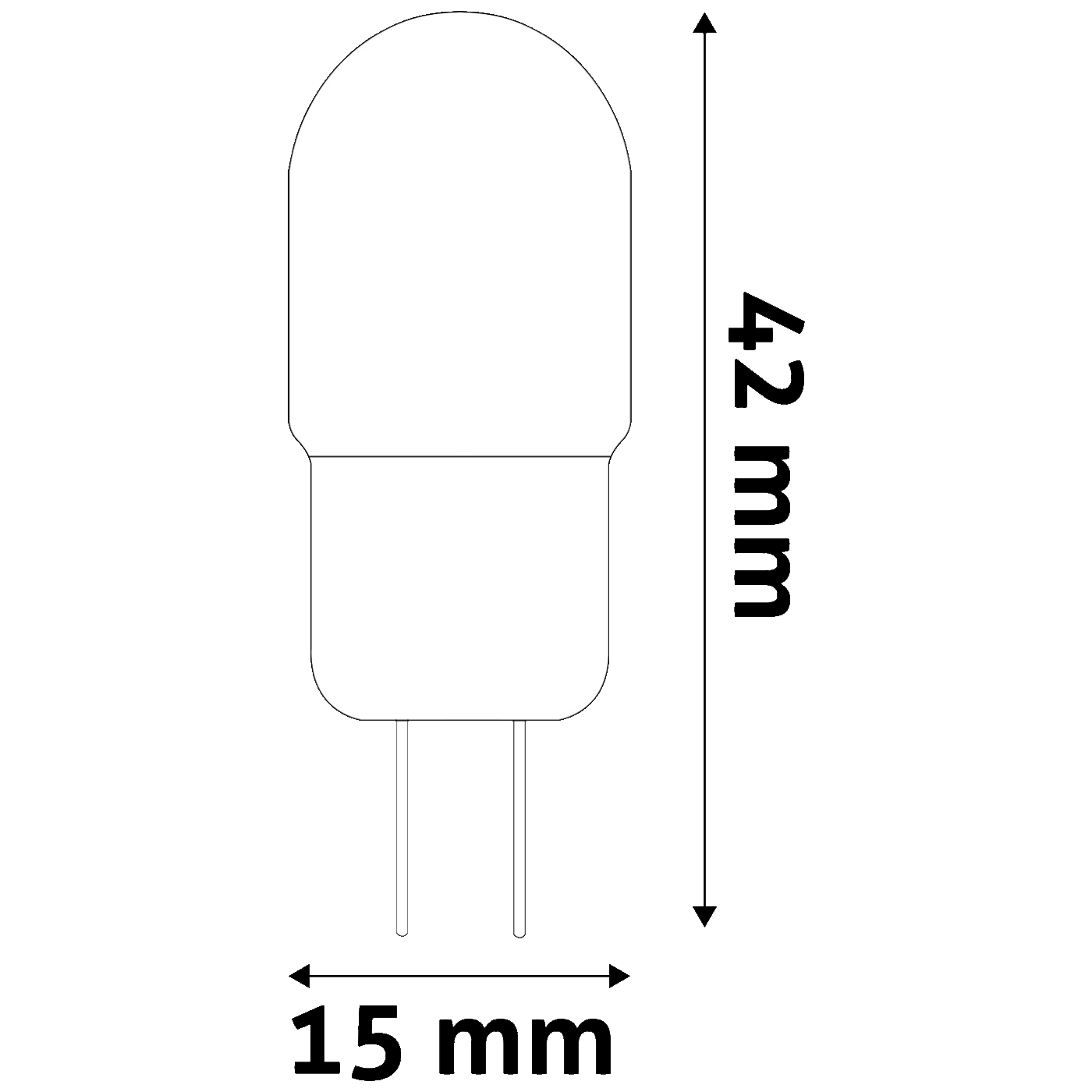 Avide Žarulja, G4, LED 2W, 4000K, 12V DC, bijela svjetlost - ABG4NW-2W-B