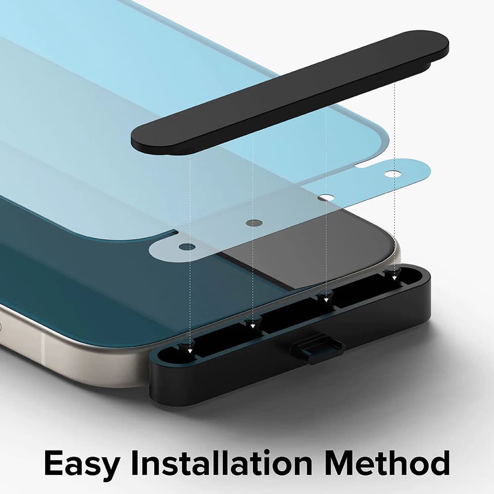Ringke Cover Display ID Glass kaljeno staklo za iPhone 16 Plus / 15 Plus -Privacy