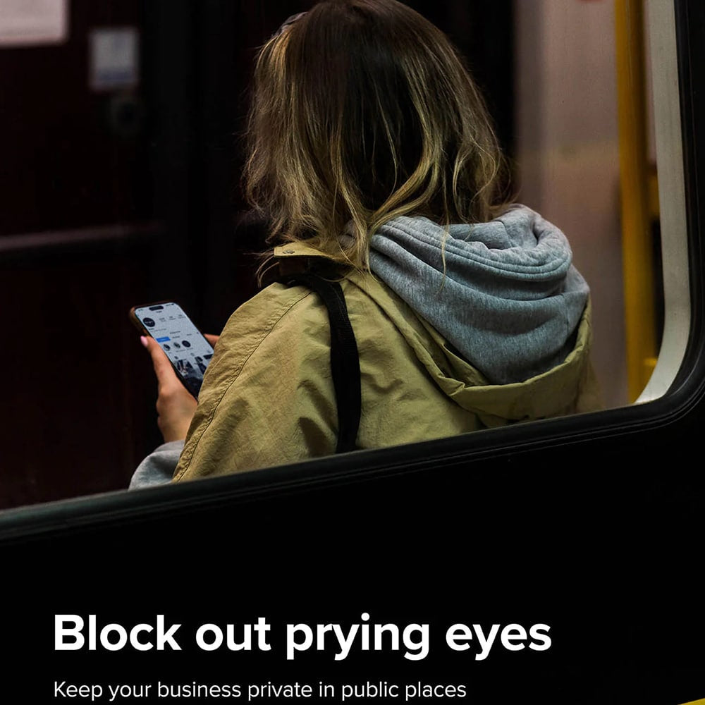Ringke Cover Display ID Glass kaljeno staklo za iPhone 16 / iPhone 15 -Privacy