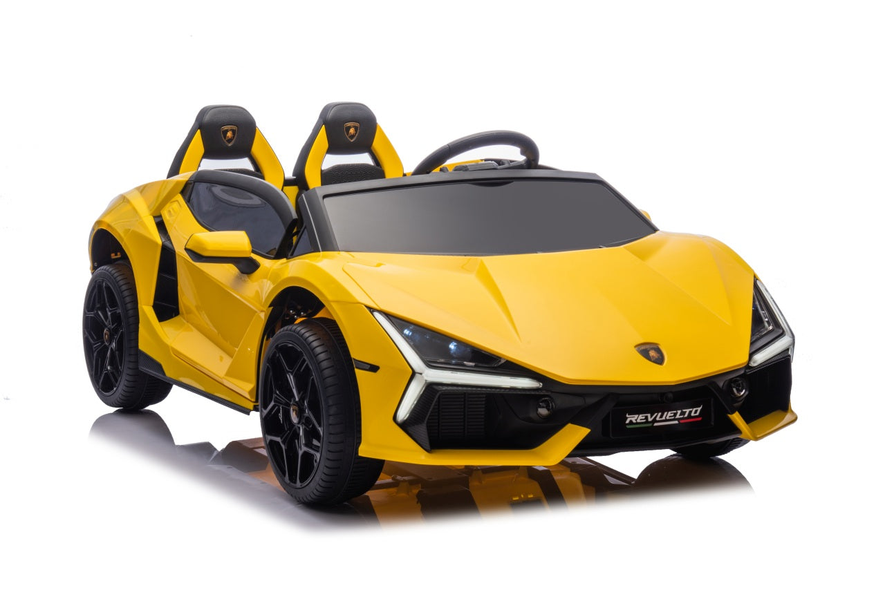Licencirani auto na akumulator Lamborghini Revuelto XL 4x4 - dvosjed - žuti