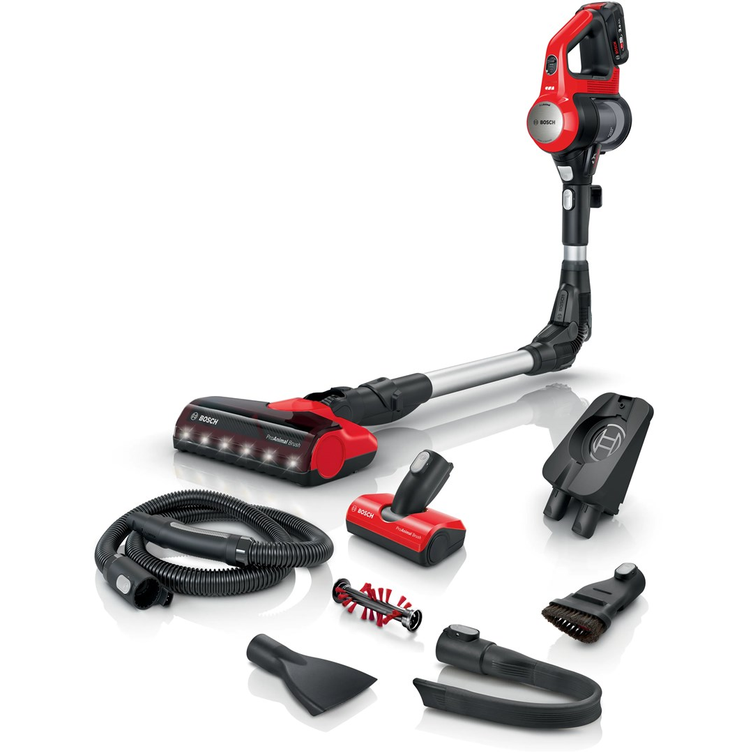 Bosch BCS711PET štapni usisavač i električna metla Štapni usisivač Baterija Suho Bez vrećice 0,3 L Crno, Crveno 3 Ah
