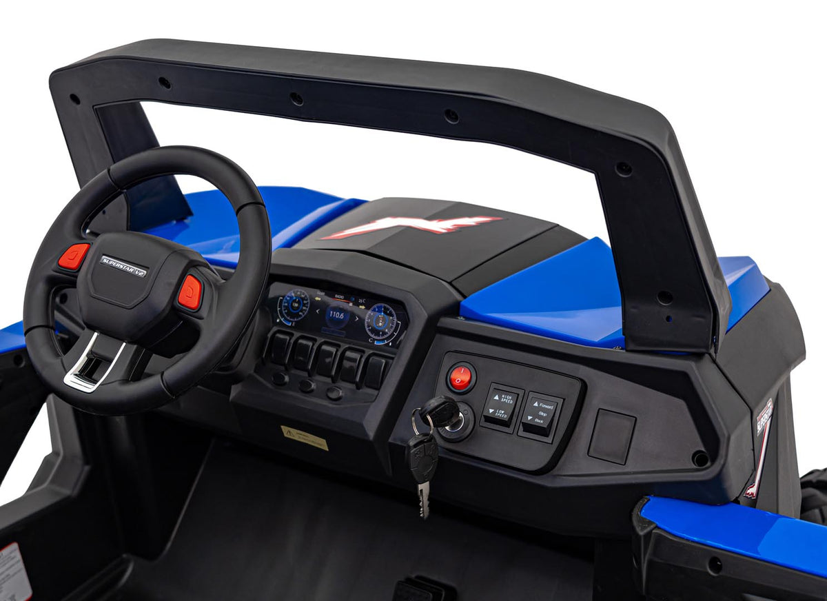 Buggy na akumulator UTV-MX 2000N - dvosjed - Plavi
