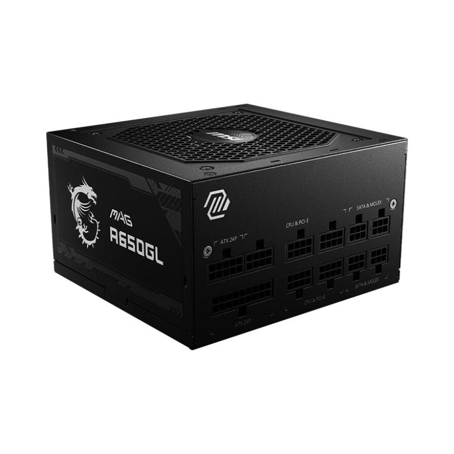 MSI MAG A650GL jedinica za napajanje 650 W 20+4 pin ATX ATX Crno