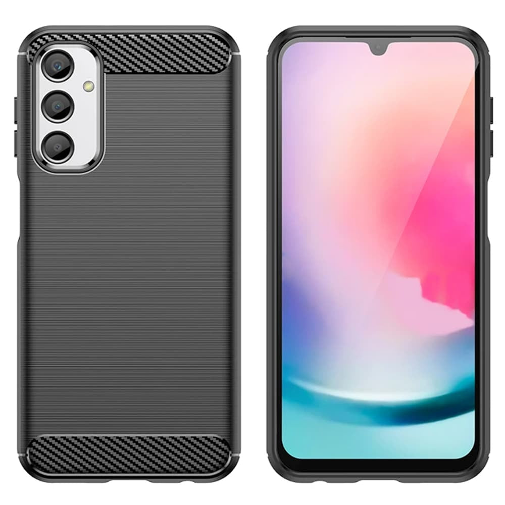 Techsuit Carbon Silicone maska za Samsung Galaxy A05s – crna