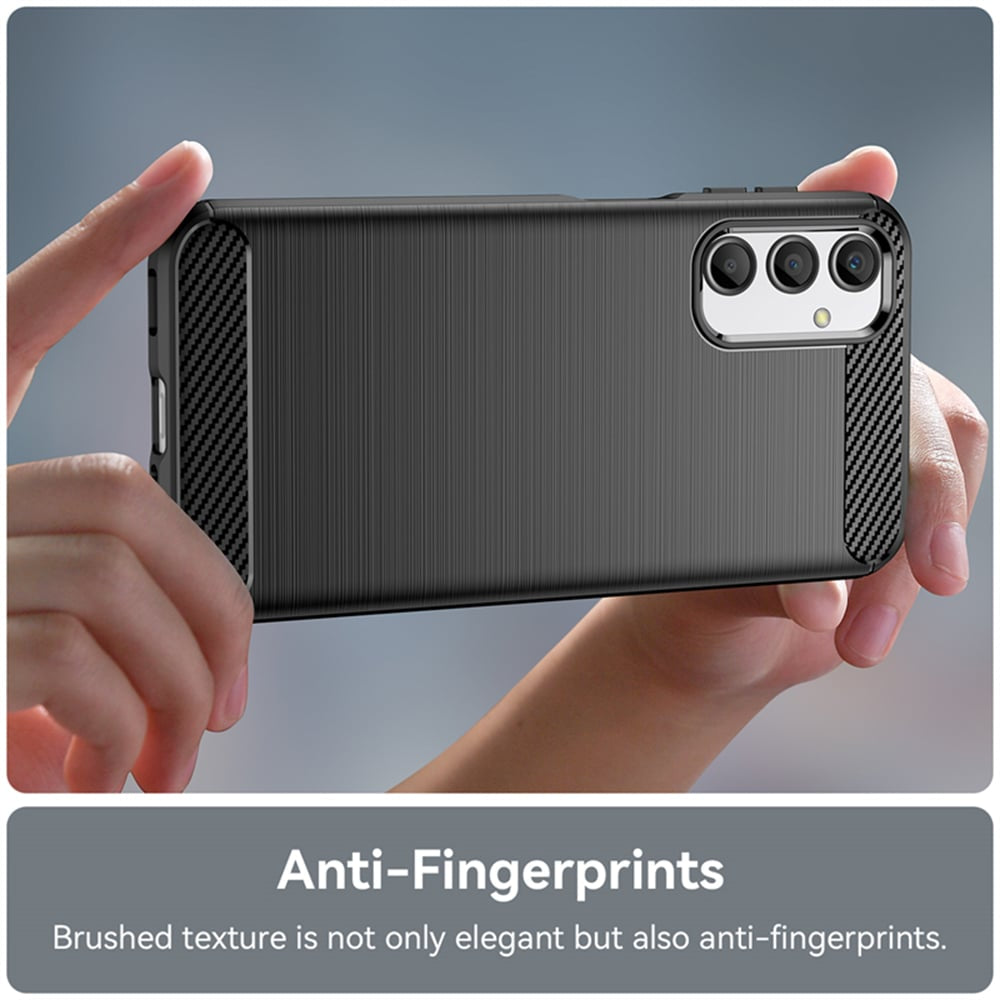 Techsuit Carbon Silicone maska za Samsung Galaxy A05s – crna