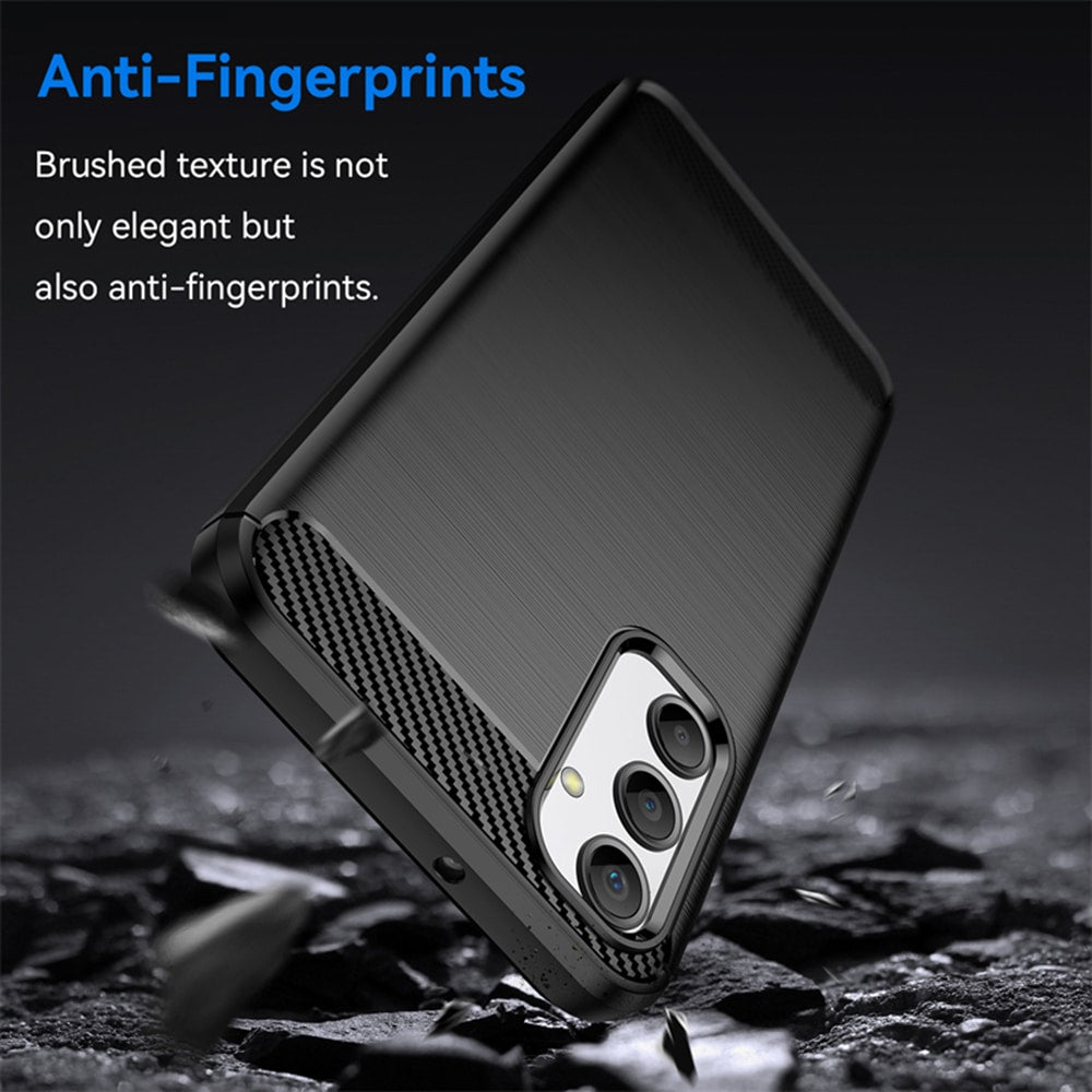 Techsuit Carbon Silicone maska za Samsung Galaxy A05s – crna