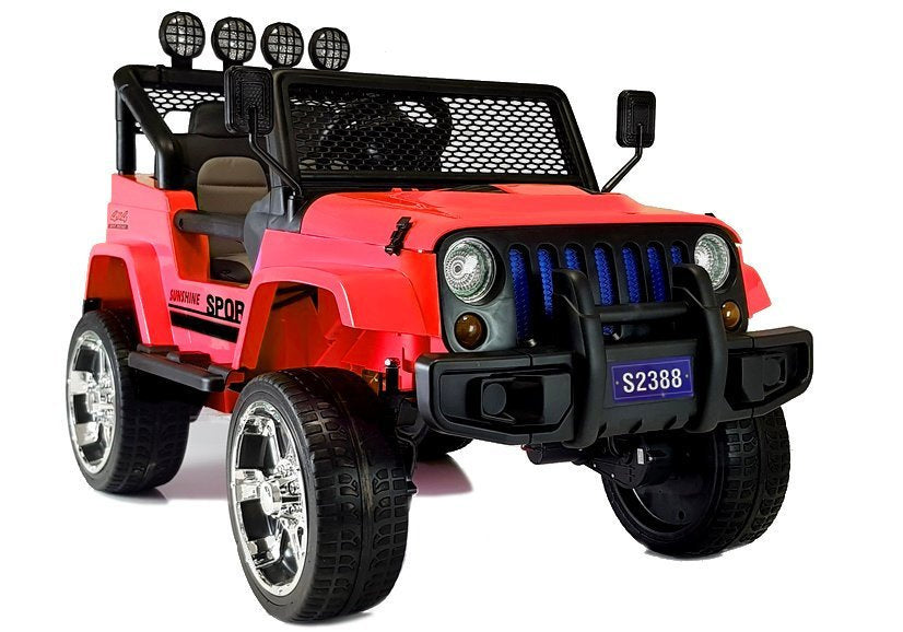 Auto na akumulator S2388 Jeep 4x4 - crveni