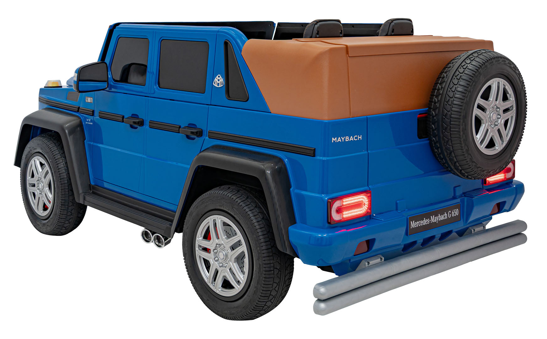 Licencirani auto na akumulator Mercedes Benz MAYBACH G650 STRONG - dvosjed - plavi