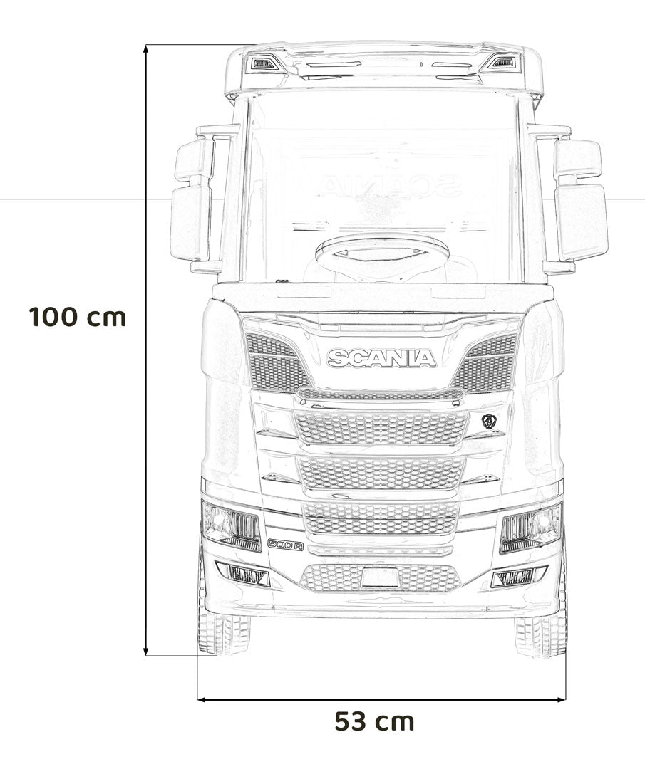 Licencirani kamion na akumulator Scania R-SERIE 4x4 - bijeli