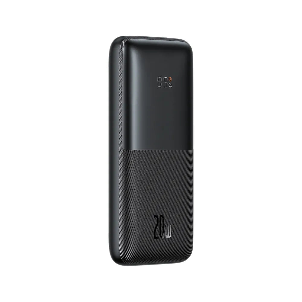 BASEUS powerbank 10.000 mAh + USB A na tip C PD QC3.0 3A 20W PPBD040201 crni