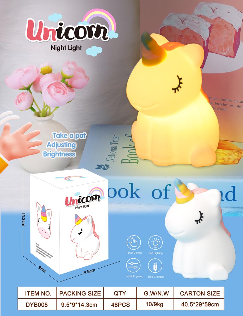 Noćna LED lampa za bebe i djecu - Jednorog