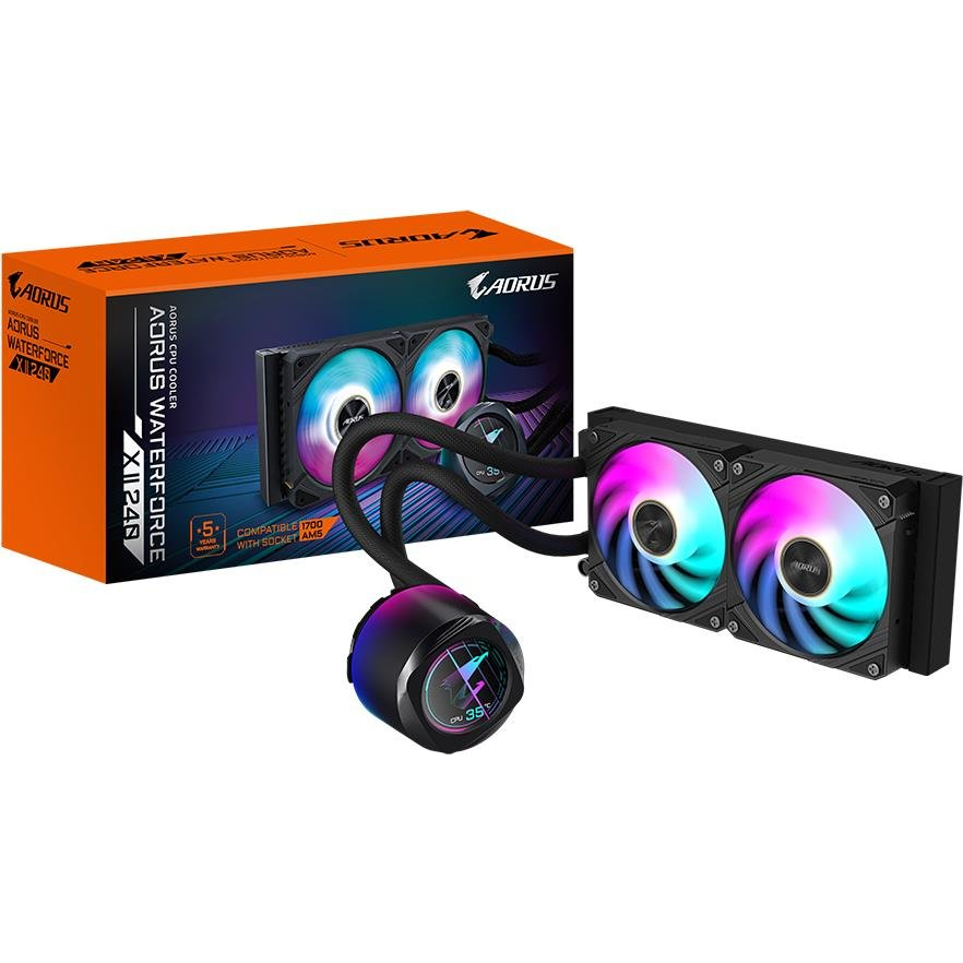 GIGABYTE AORUS WATERFORCE X II 240 Procesor Sve-u-jednom vodeno hlađenje 12 cm Crno