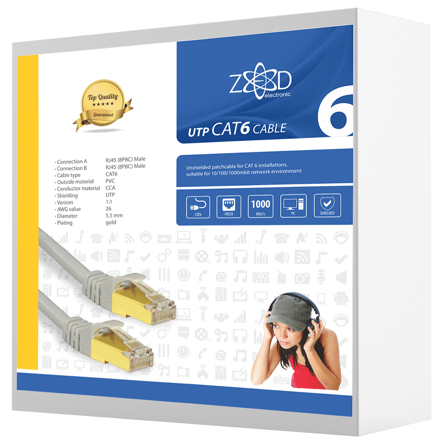 ZED electronic Mrežni FTP kabel, CAT6, 30 met - FTP6/30