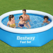 Bestway bazen na napuhavanje Fast Set okrugli 244 x 61 cm 57265