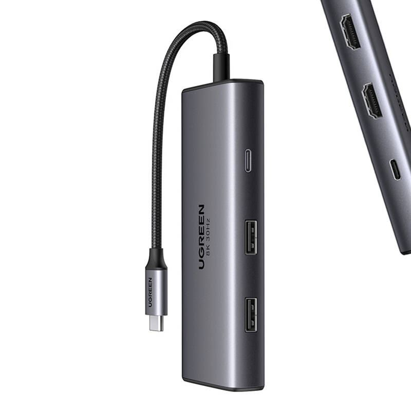 Ugreen Revodok 206 USB Tip-C 5000 Mbit/s Srebro