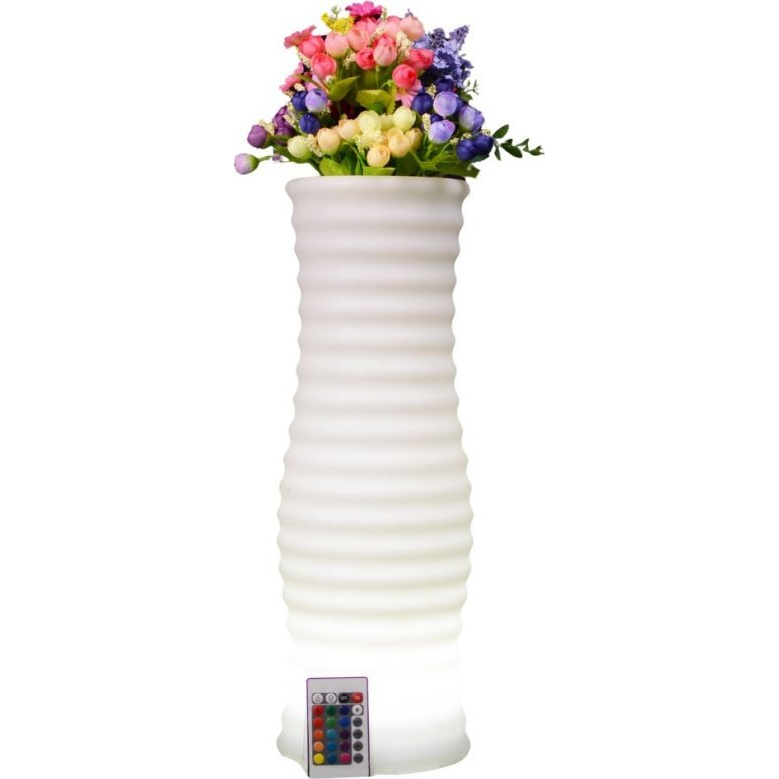 Techly I-LED FLOWERPOT teglica za cvijeće Bijelo Plastika 1 kom