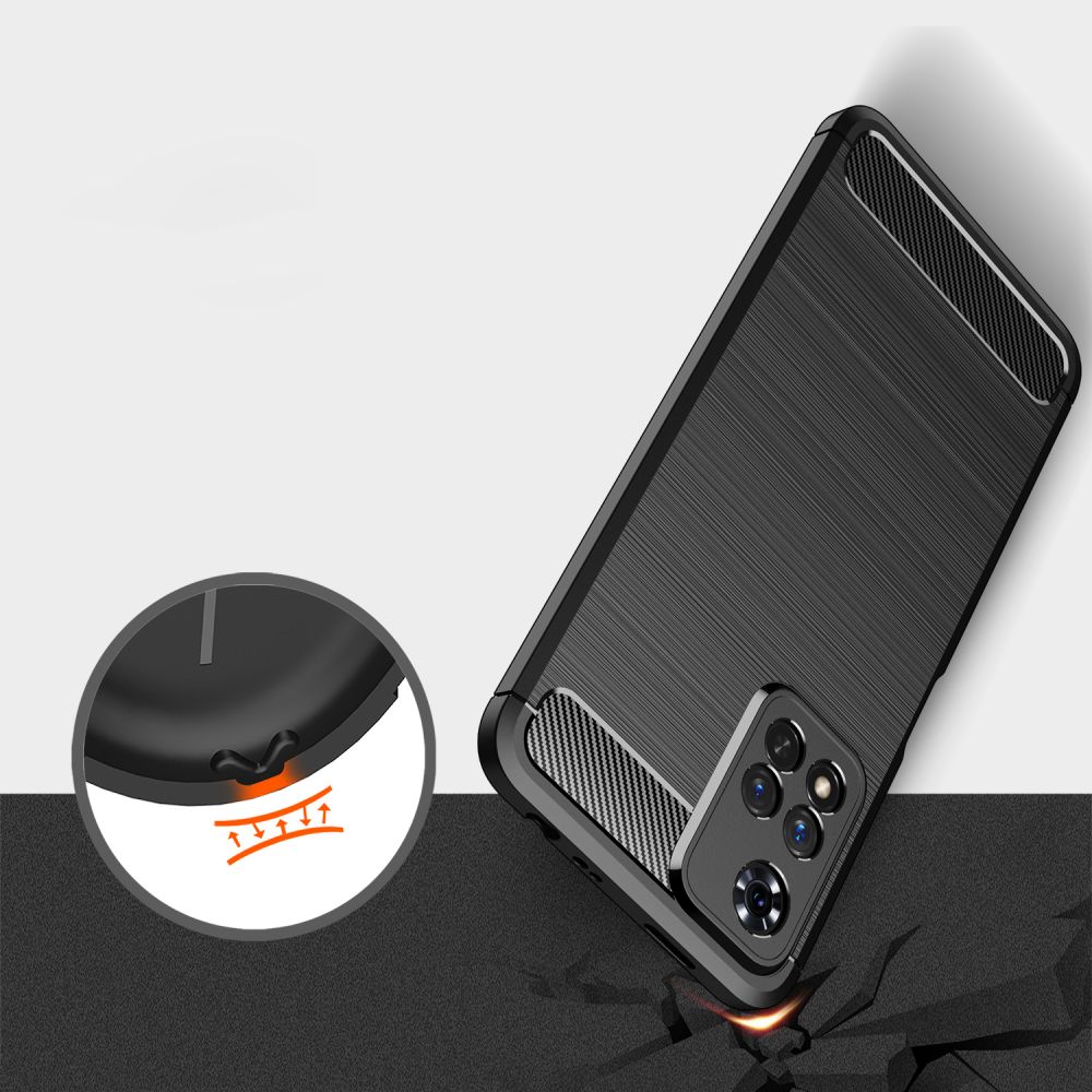 TECH-PROTECT TPUCARBON MASKA ZA XIAOMI REDMI NOTE 11 PRO+ PLUS 5G CRNA