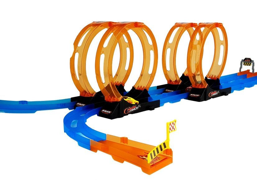 Staza za autiće "4 Loops" sa autićima - 181 cm