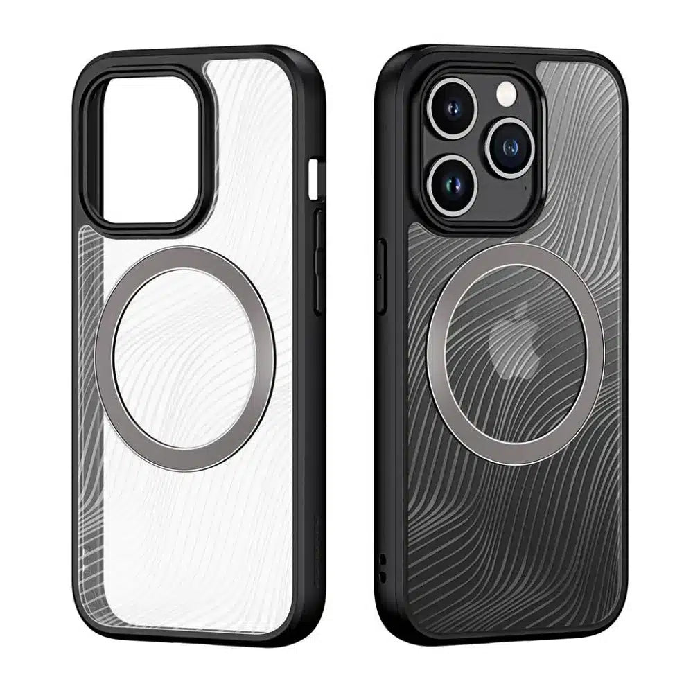 DUX DUCIS Aimo Mag – armored maska kompatibilna sa MagSafe za Apple iPhone 15 Pro crna
