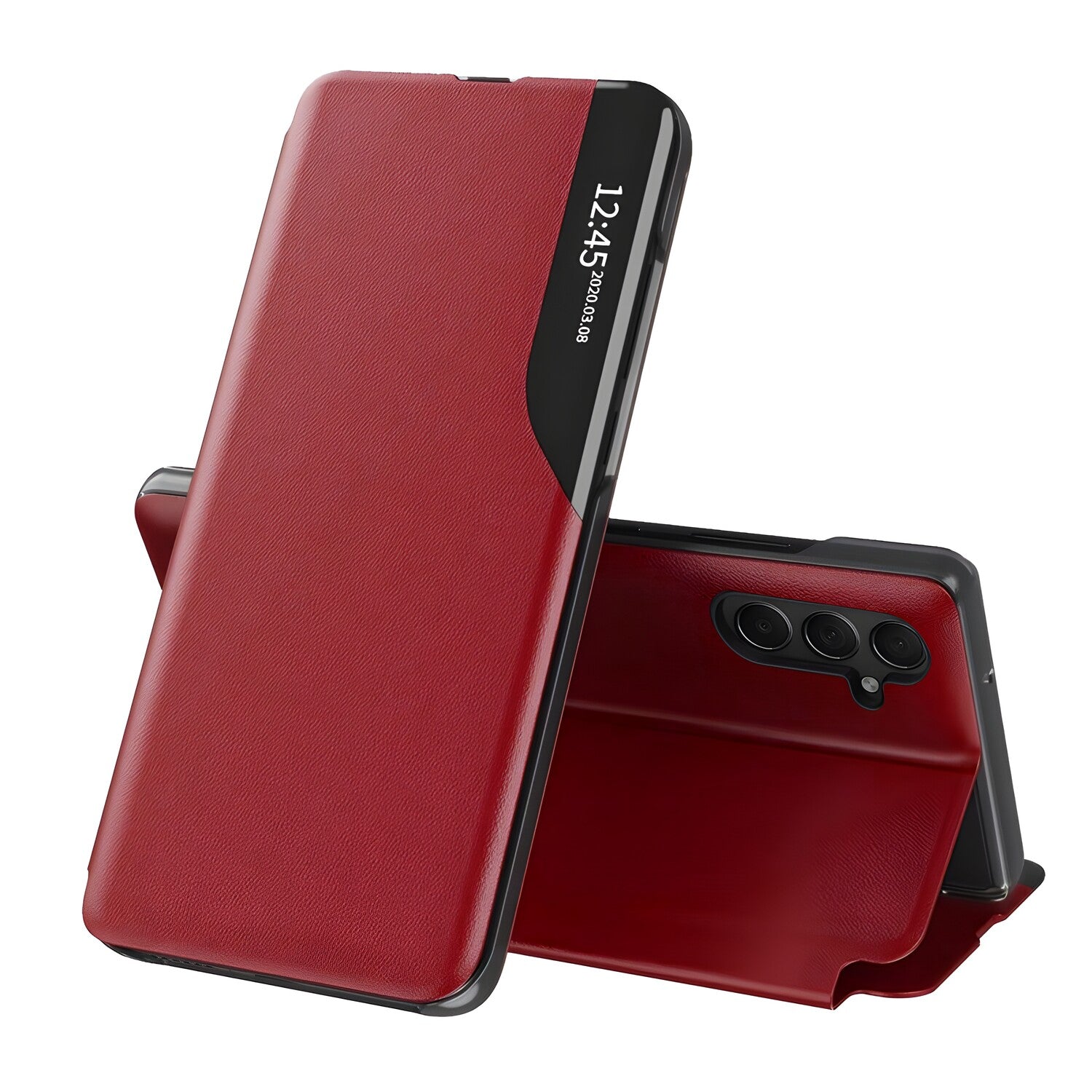 Elegantna knjižna futrola View Case za Samsung Galaxy A15 - Crvena KP29179