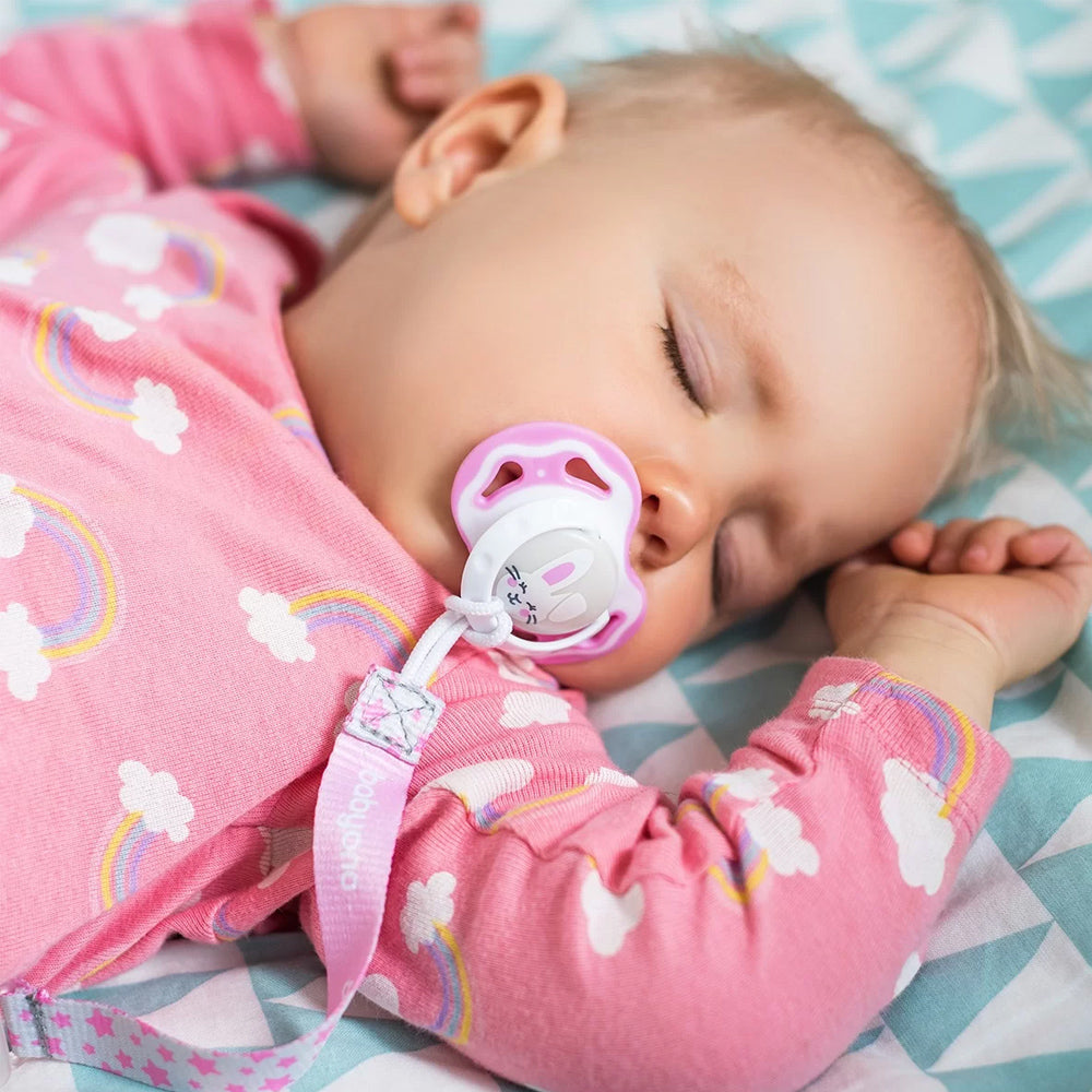BabyOno privjesak za dudu s kopčom mint s uzorkom