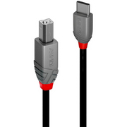 Lindy 36940 USB kabel 0,5 m USB 2.0 USB C USB B Crno