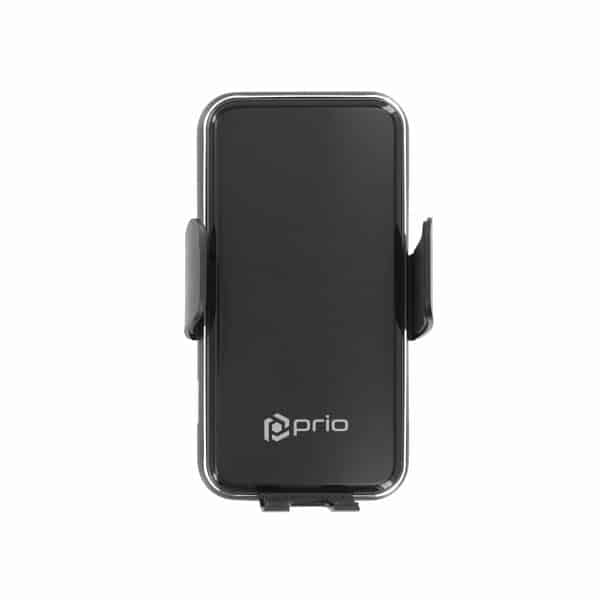 Prio Fast Charge bežični auto punjač 15W (USB C) crni