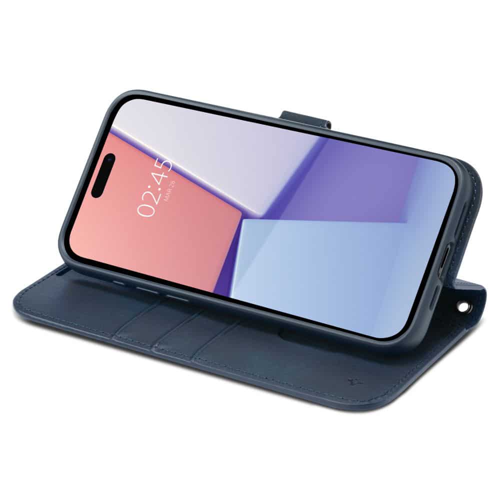 Spigen Wallet S Pro case za iPhone 15 Pro Max - navy blue