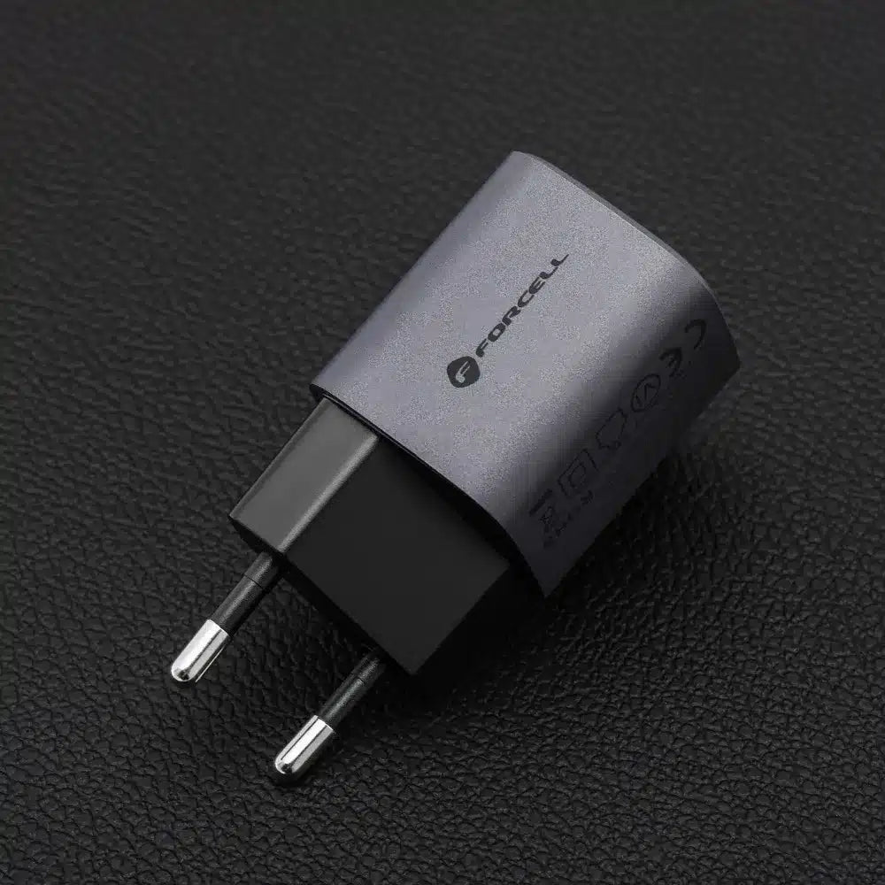 Forcell F-Energy GaN USB C + USB A QC4.0 PD 3A 33W VT-31 sivi punjač za telefon