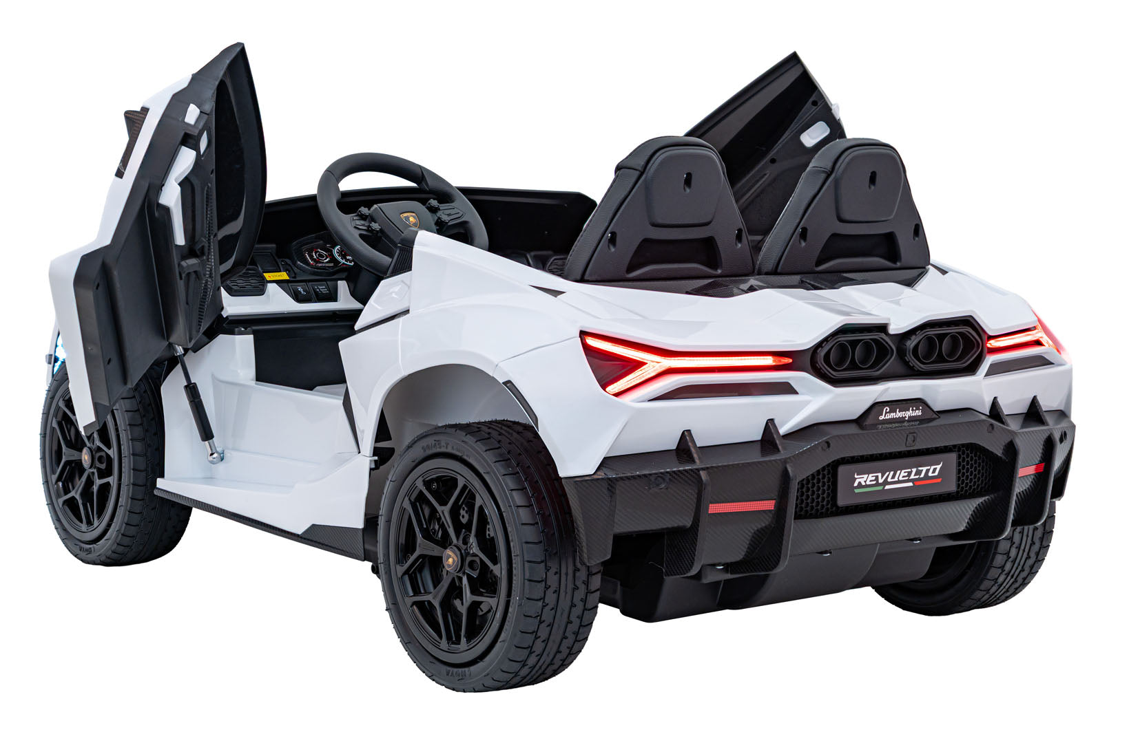 Licencirani auto na akumulator Lamborghini Revuelto XL STRONG - dvosjed - bijeli