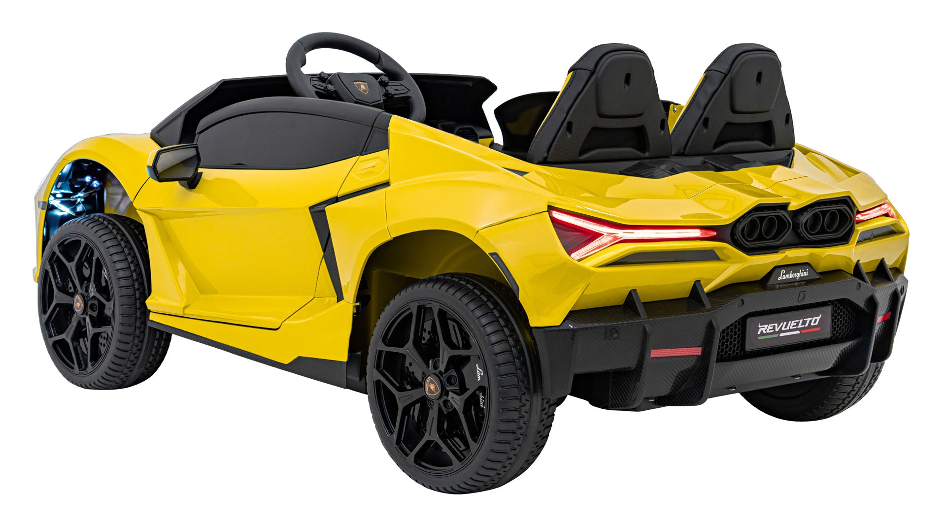 Licencirani auto na akumulator Lamborghini Revuelto XL 4x4 - dvosjed - žuti