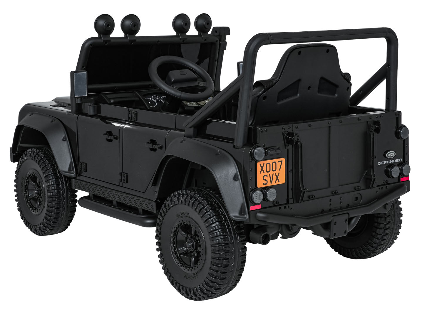 Licencirani auto na akumulator Land Rover Defender 110 SVX Concept - crni