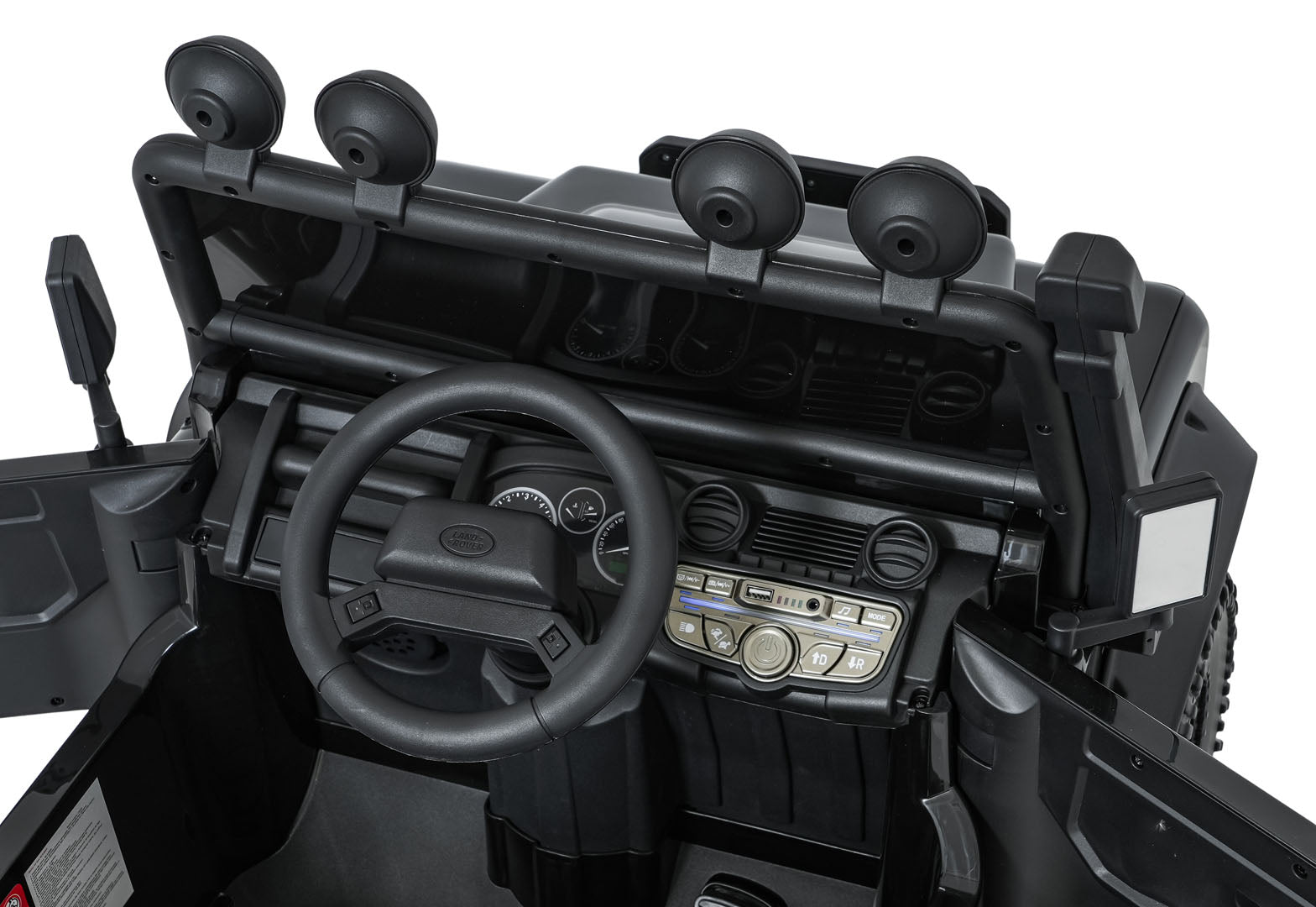 Licencirani auto na akumulator Land Rover Defender 110 SVX Concept - crni