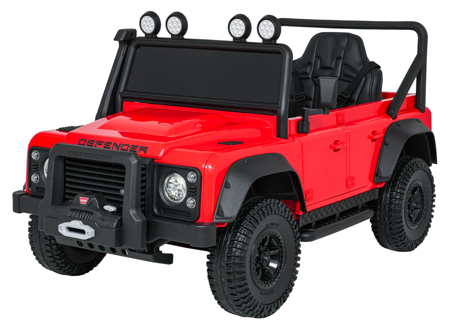 Licencirani auto na akumulator Land Rover Defender 110 SVX Concept - crveni