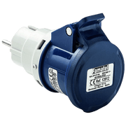 Famatel Industrijski adapter za utikač 2P+T/schuko utičnica 16A,IP20 - 13912