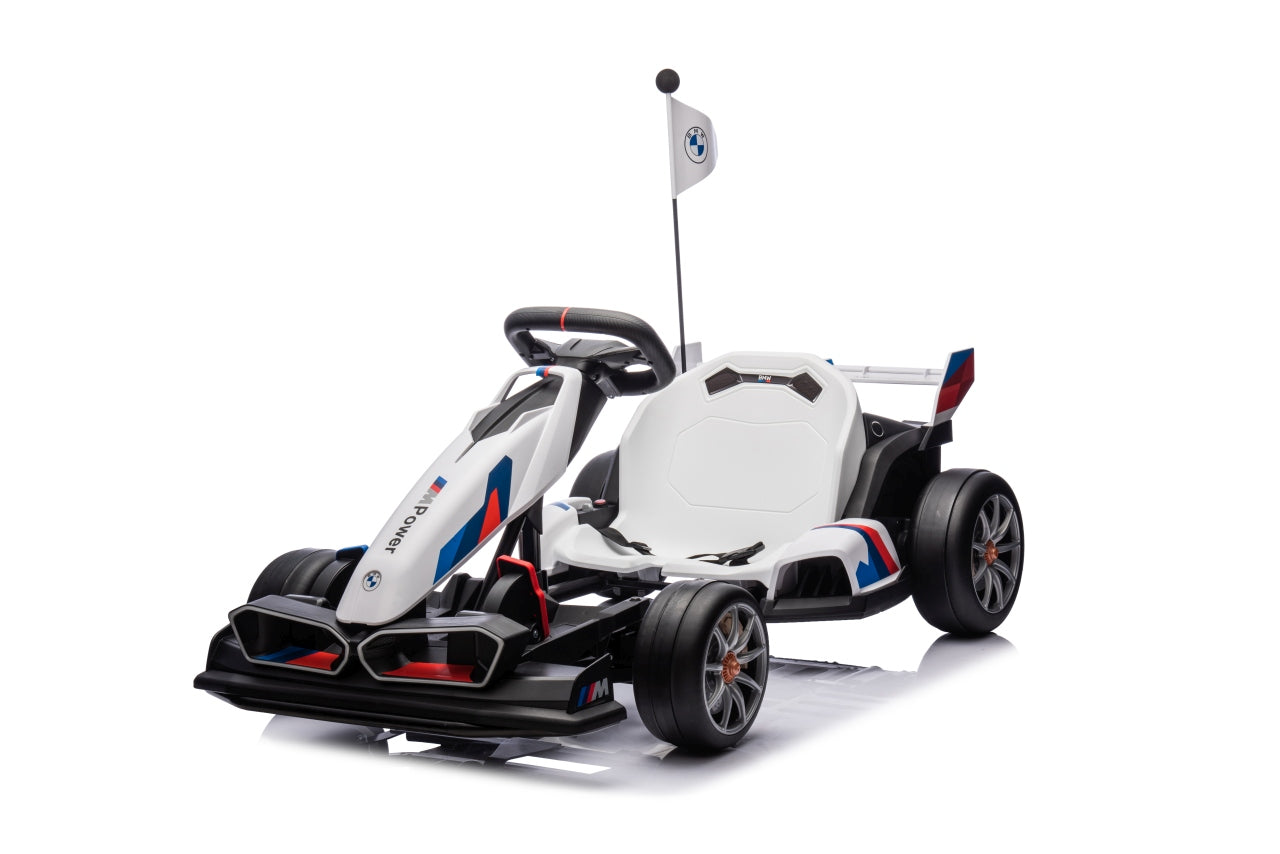 Licencirani Go-kart na akumulator s funkcijom drifta - bijeli
