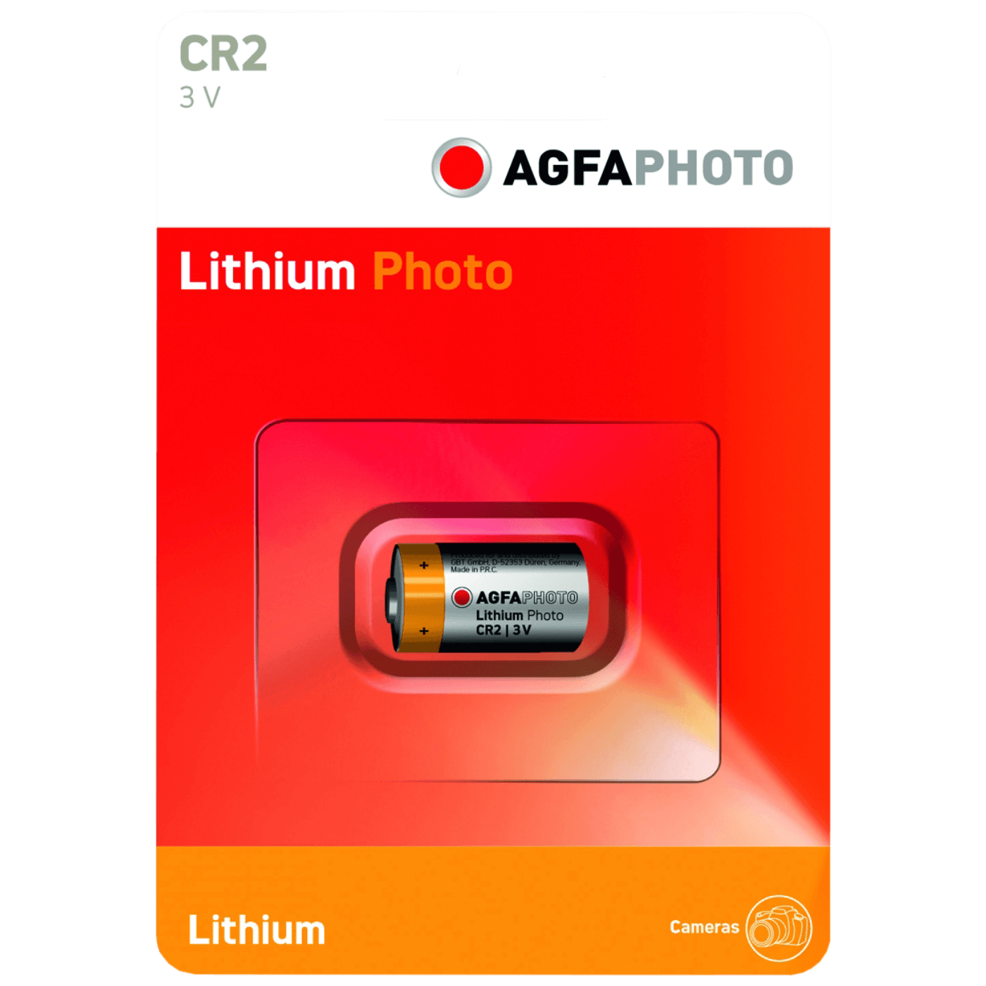 AgfaPhoto Baterija litijska CR2, 3V, blister pak. 1 komad - CR2 B1