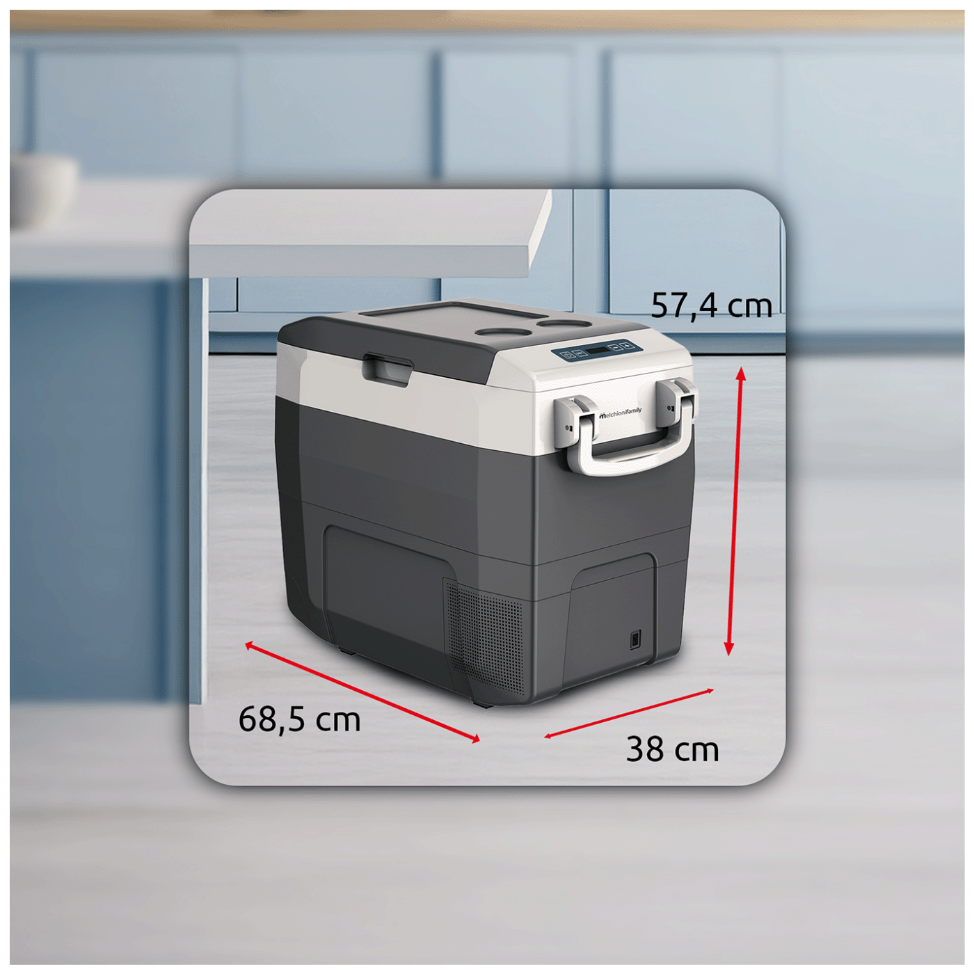 MELCHIONI family Frižider, prijenosni, kapacitet 46 lit., do -18 °C 12V/220V - GLACIALE 50