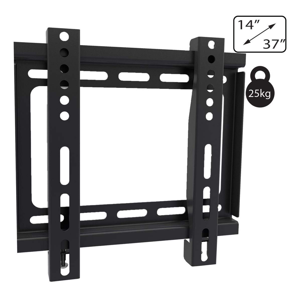 Amiko Nosač zidni za TV prijemnik 14" - 37", 25 kg, 1D - Wallmaster 14-37 FIX