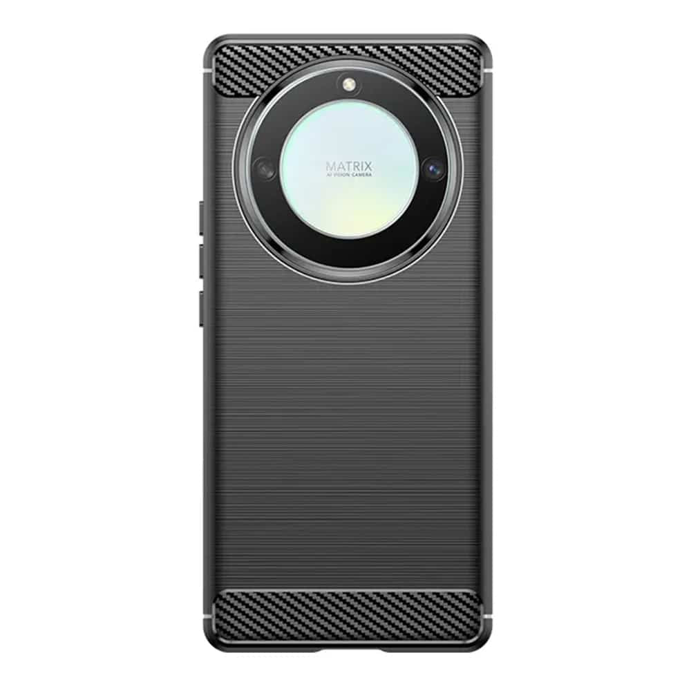 Techsuit Carbon Silicone maska za Honor Magic 6 Lite – crna