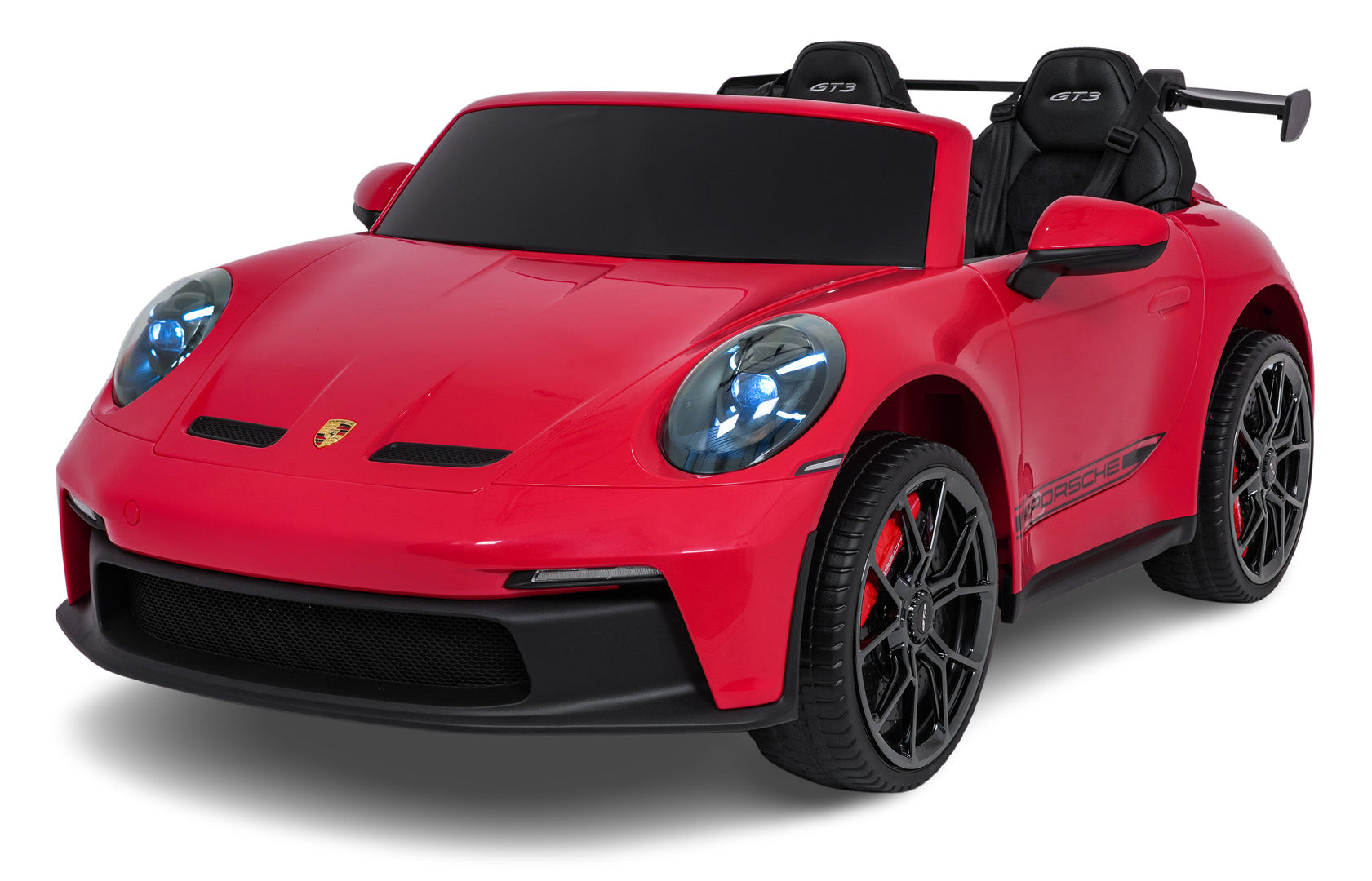 Licencirani auto na akumulator Porsche 911 GT3 STRONG - dvosjed - crveni