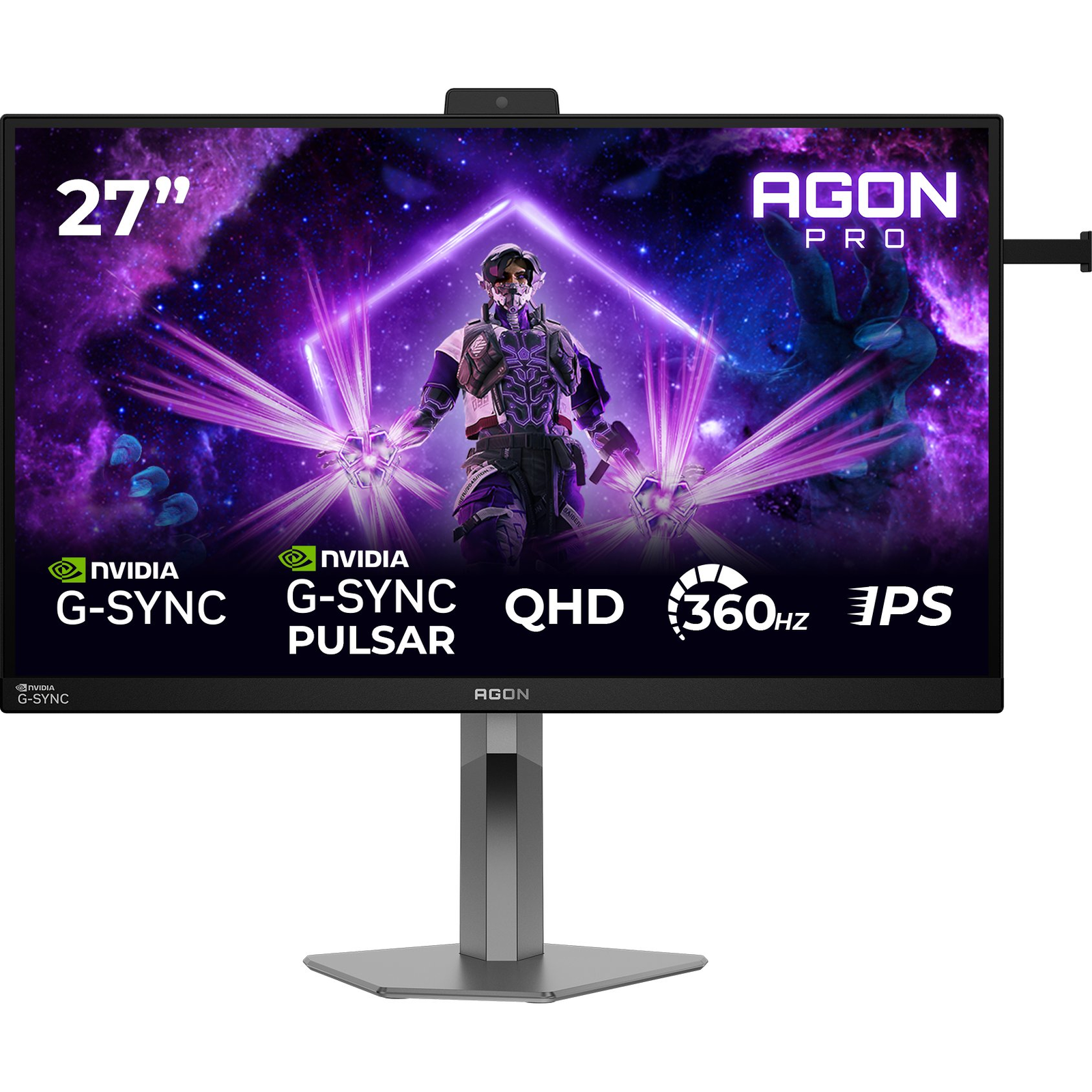 AOC AGON PRO AG276QSG2 računalni monitor 68,6 cm (27") 2560 x 1440 pikseli Quad HD Crno, Sivo