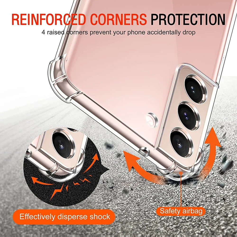 Techsuit Shockproof Clear Silicone prozirna maskica otporna na udarce za Samsung Galaxy A54 5G