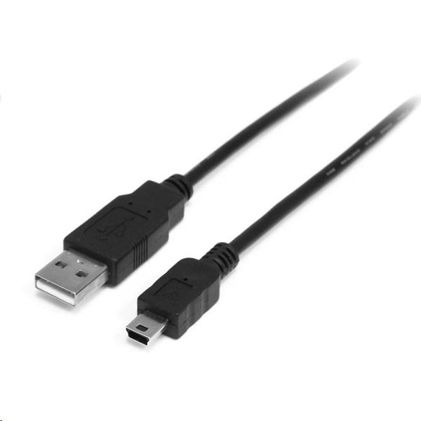 StarTech.com 0.5m USB/Mini USB USB kabel 0,5 m USB 2.0 USB A Mini-USB B Crno