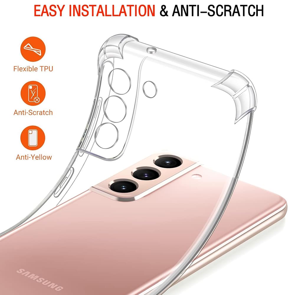 Techsuit Shockproof Clear Silicone prozirna maskica otporna na udarce za Samsung Galaxy S22 5G