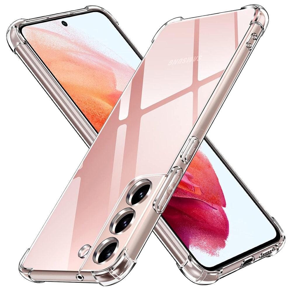 Techsuit Shockproof Clear Silicone prozirna maskica otporna na udarce za Samsung Galaxy S22 5G