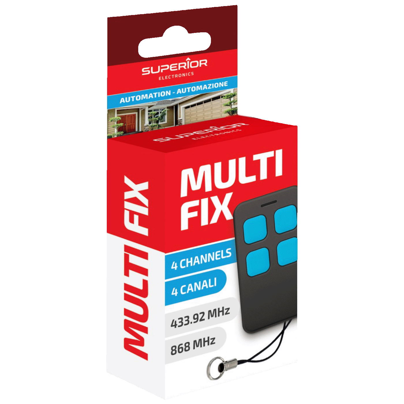 Superior Daljinski upravljač za garažna vrata i kapije, univerzalni - Multi-Fix